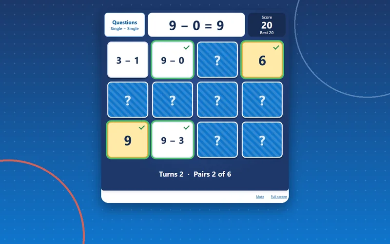 Question Match, maths game