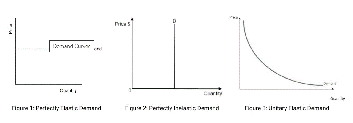 Figure: The Types of Elasticity of Demand