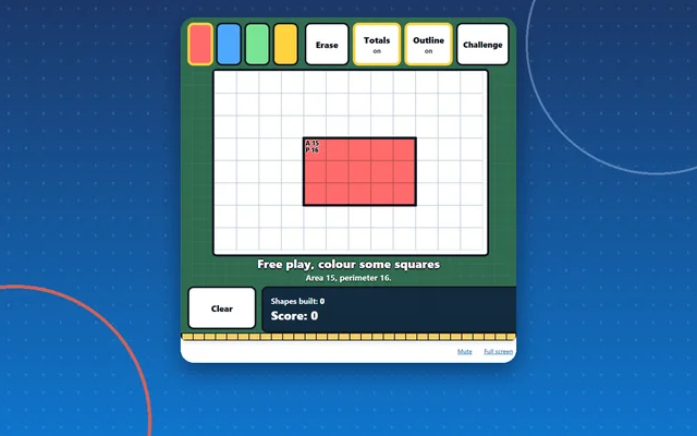 Area & Perimeter Explorer, maths game