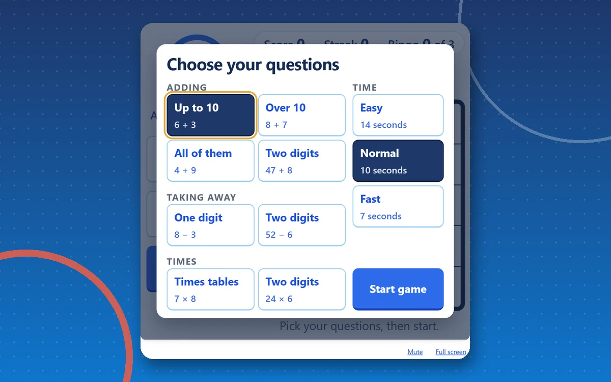 Maths Bingo — maths game