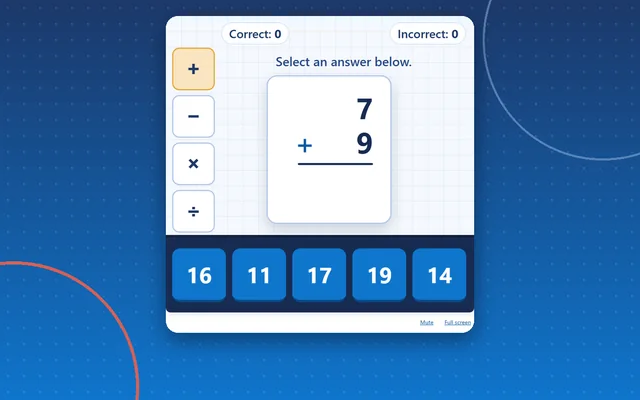 Math Flash Cards, maths game