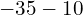 -35 -10
