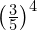 \left(\frac{3}{5}\right)^4