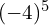 (-4)^5