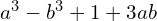 a^{3}-b^{3}+1+3ab