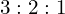 3 : 2 : 1