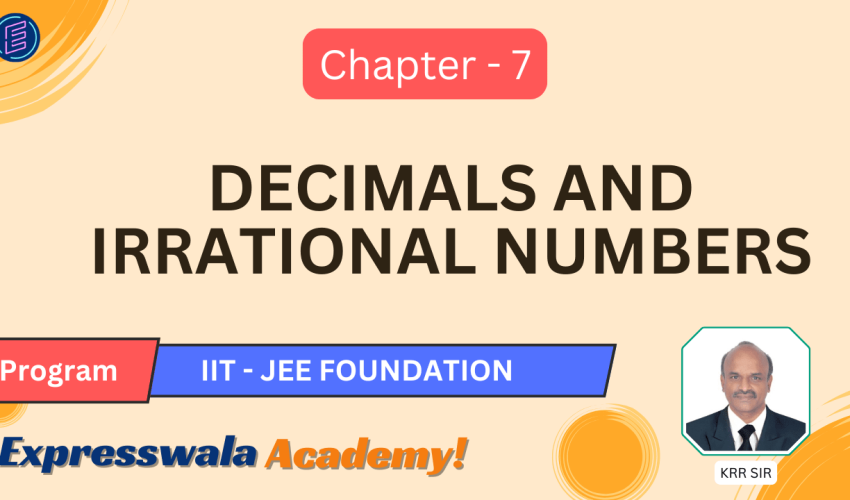 Decimals and Irrational numbers Decimals and Irrational numbers